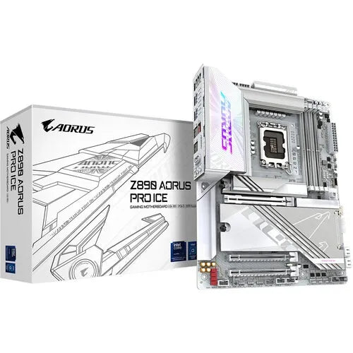 Gigabyte Z890 AORUS PRO ICE White ATX WiFi 7 Motherboard