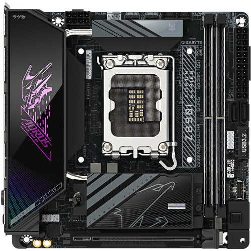 Gigabyte Z890I AORUS Ultra Wi-Fi 7 DDR5 Intel LGA1851 Mini-ITX Motherboard (Matte Black)