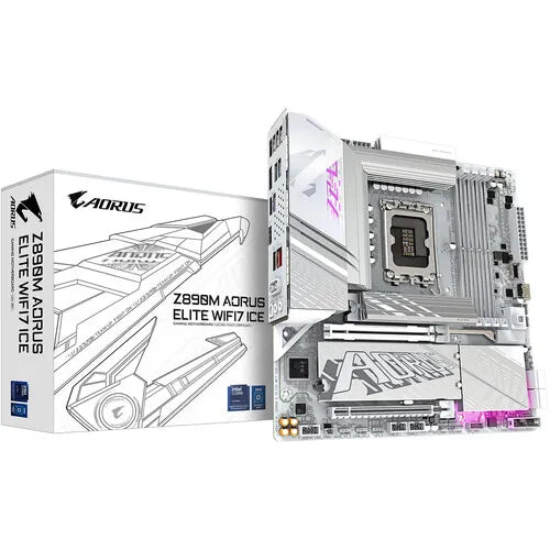 Gigabyte Z890M AORUS Elite WiFi 7 ICE White mATX Motherboard