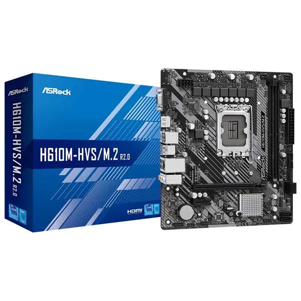 ASRock H610M-HVS/M.2 R2.0 Intel LGA1700 DDR4 Motherboard