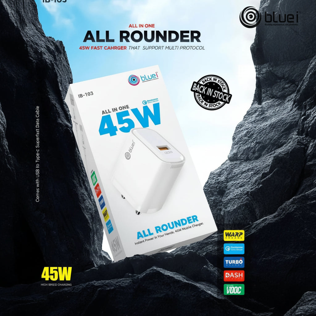 Bluei | Charger Adapter | IB-103 | 44W Master Fast Charger