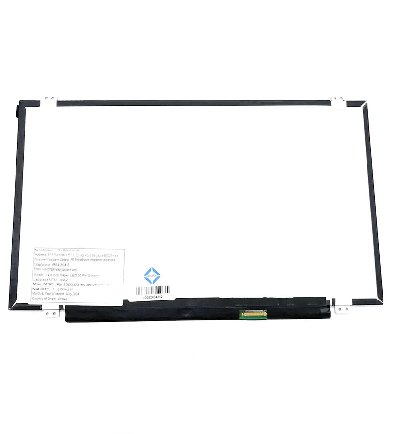 Lapgrade 14 Inch Laptop Screen B140XTN02.A 30 Pin Paper LED With Bracket