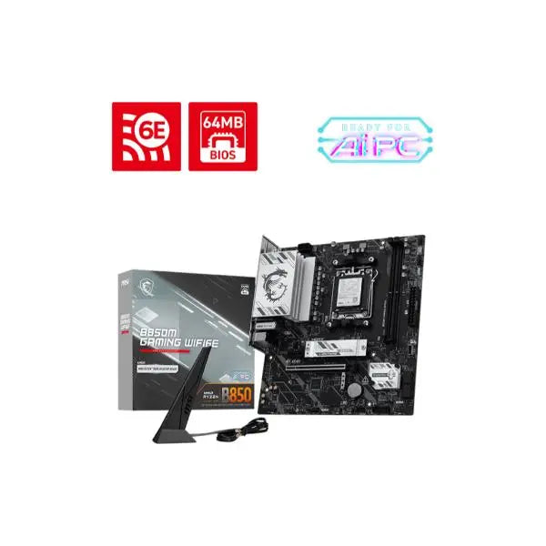 MSI B850M GAMING WIFI6E Micro-ATX Motherboard – AMD B850, DDR5, WiFi 6E
