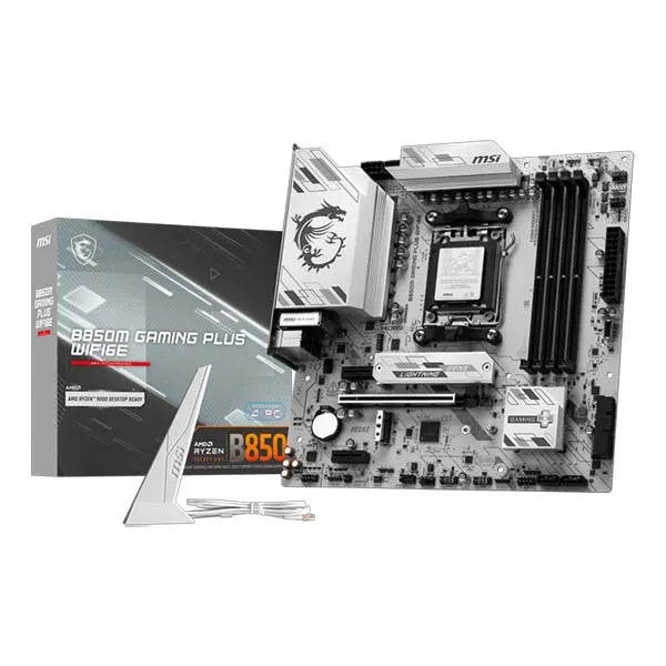 MSI B850M Gaming Plus WiFi6E AM5 Micro-ATX Motherboard – DDR5, PCIe 5.0, WiFi 6E, 2.5G LAN for AMD Ryzen 7000/8000/9000