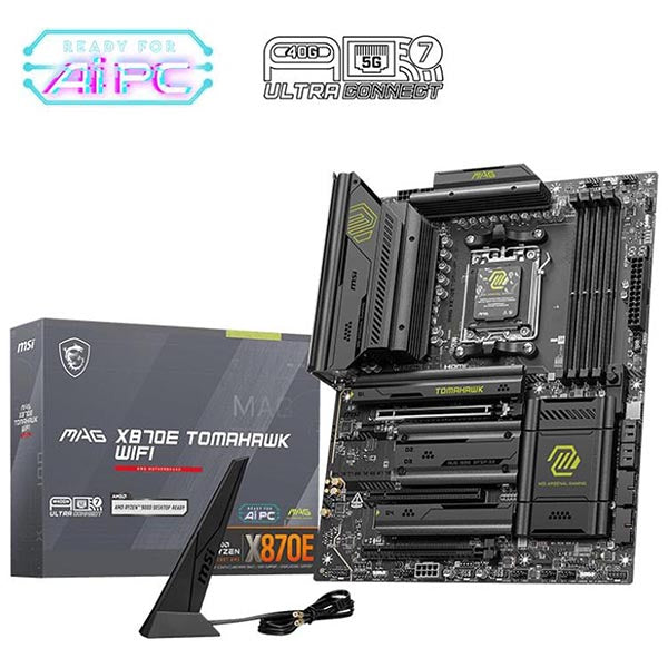 MSI MAG X870E Tomahawk WiFi DDR5 AM5 ATX Gaming Motherboard