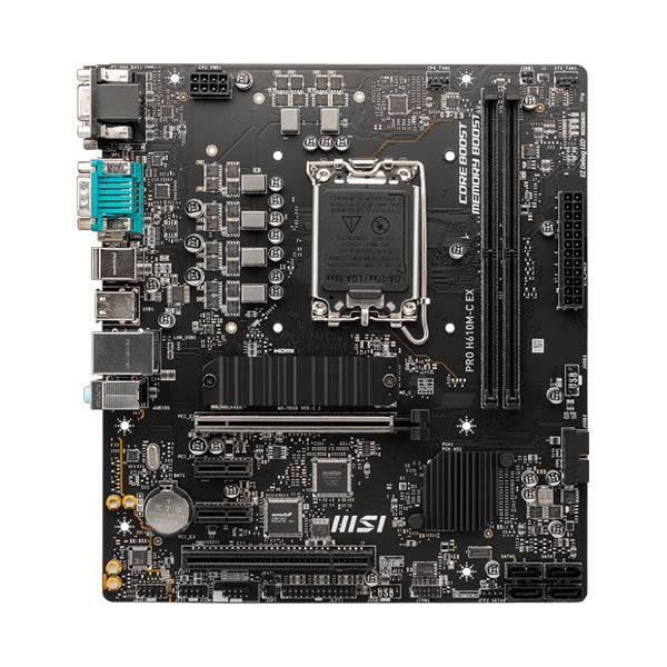 MSI PRO H610M-C EX DDR5 LGA 1700 Micro-ATX Motherboard for Intel 12th/13th Gen CPUs