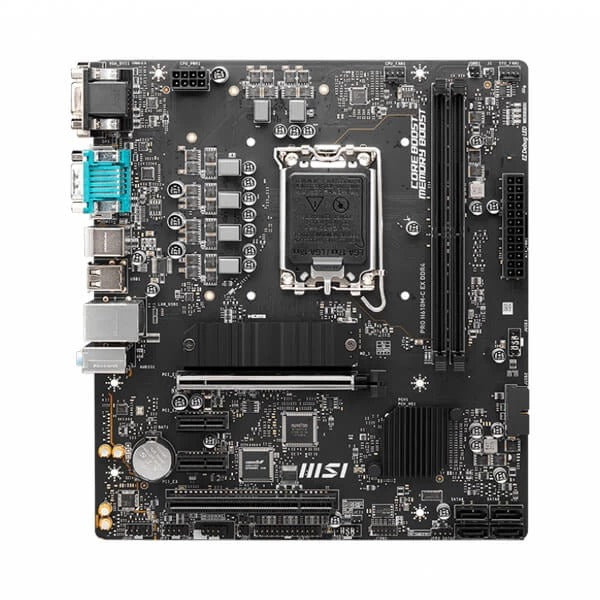 MSI Pro H610M-C EX DDR4 mATX Intel Motherboard – LGA 1700, PCIe 4.0 Support