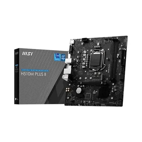 MSI H510M PLUS II Micro ATX Motherboard – Intel 10th/11th Gen, DDR4, PCIe 3.0, M.2 Slot