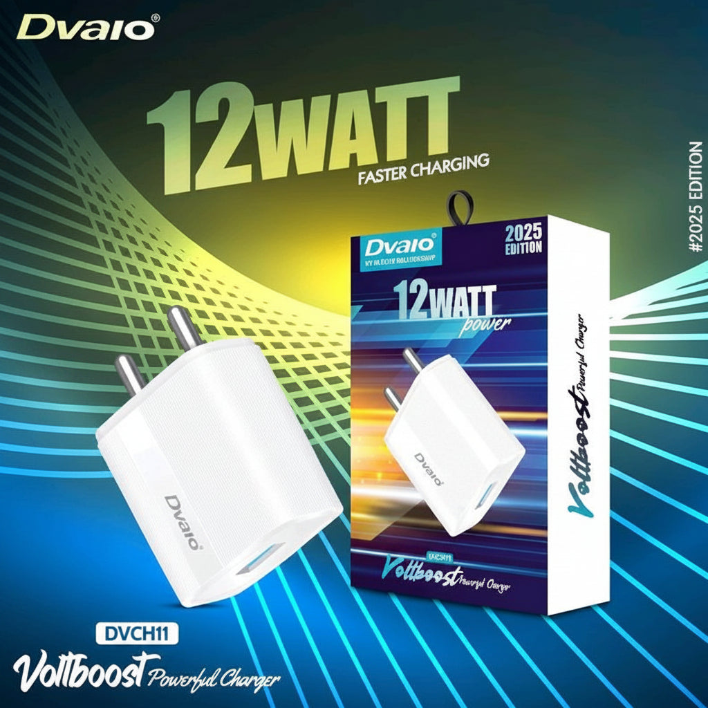 Dvalo | Travel Charger | DVCH11 | 12W USB Fast Charger Adapter