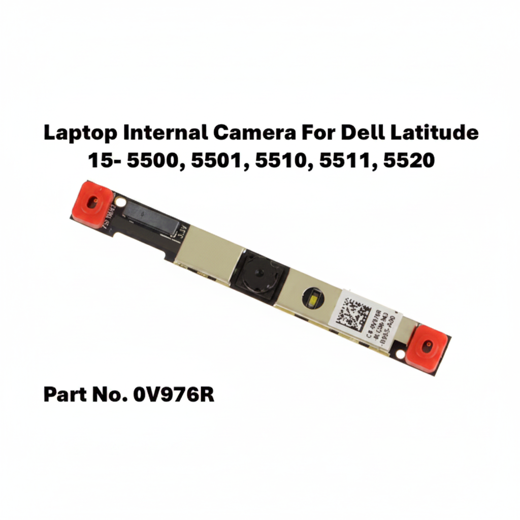 Laptop internal camera module for Dell Latitude laptops with part number OV976R on a white background.