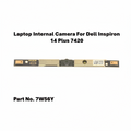 Laptop internal camera module for Dell Inspiron 14 Plus 7420 with part number 7W56Y on a white background.