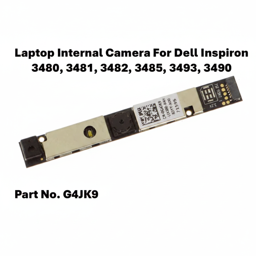 Laptop internal camera module for Dell Inspiron with part number G4JK9 on a white background