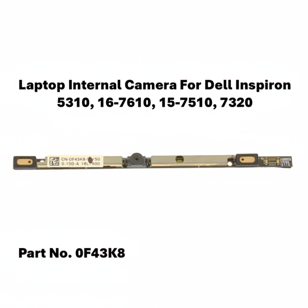 Laptop internal camera for Dell Inspiron models on a white background