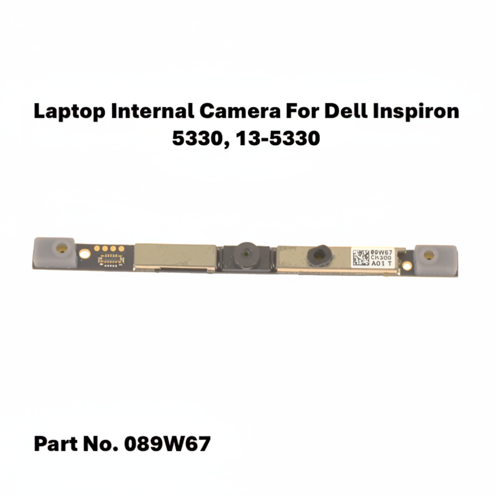 Laptop internal camera module for Dell Inspiron 5330, 13-5330 with part number 089W67 on a white background.