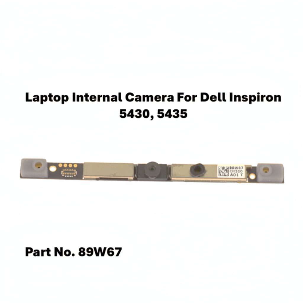 Laptop internal camera module for Dell Inspiron 5430, 5435 with Part No. 89W67 on a white background.