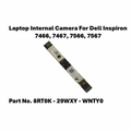 Laptop internal camera for Dell Inspiron models 7466, 7467, 7566, 7567 on a white background.