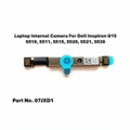 Laptop internal camera module for Dell Inspiron G15 with part number 07JXD1 on a white background.