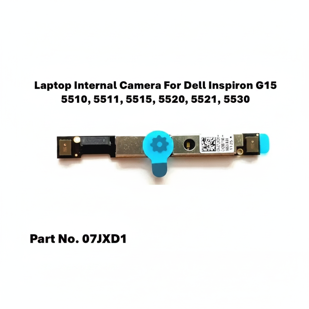 Laptop internal camera module for Dell Inspiron G15 with part number 07JXD1 on a white background.