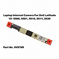 Laptop internal camera module for Dell Latitude laptops with part number 0V976R on a white background.