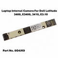 Laptop internal camera module for Dell Latitude 3400, E3400, 3410, E3410 with part number 0G4JK9 on a white background.
