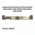 Laptop internal camera module for Dell Latitude laptops with part number 0XYXJ2 on a white background.
