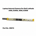 Laptop internal camera module for Dell Latitude 3450, E3450, 3550, E3550 with part number 3N972 on a white background.