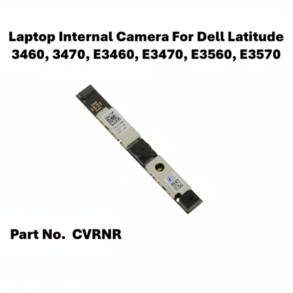 Laptop internal camera module for Dell with part number CVRNR on a white background