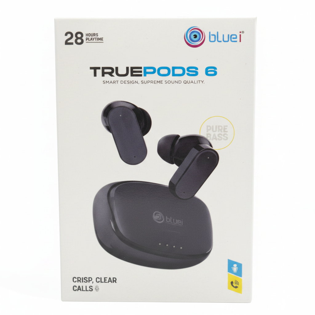 Bluei | True Wireless Earbuds | TruePods 6 | Universal Smartphones