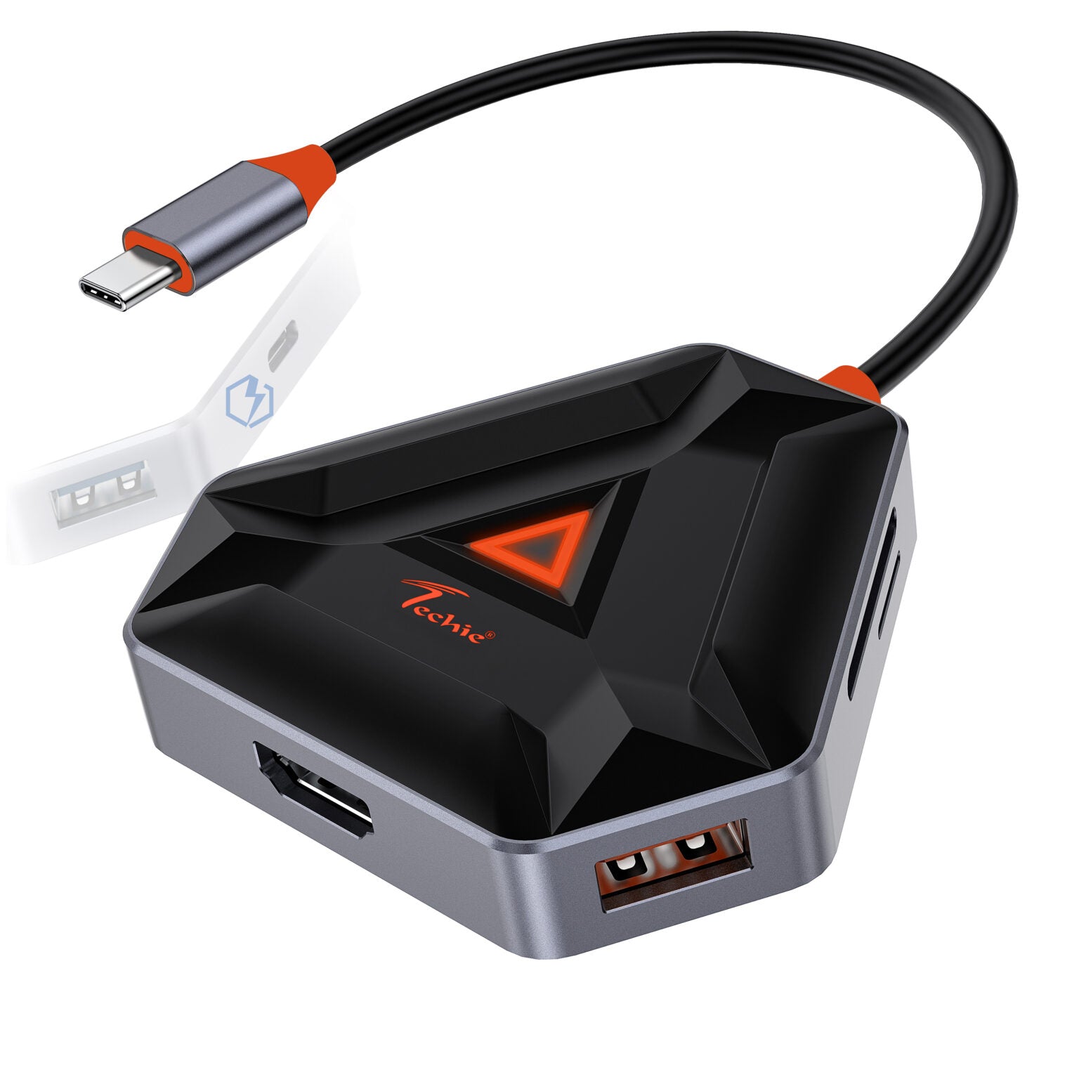 HUBTC4 | Type-C 6-in-1 Hub | NA | Hexagon Shape