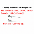 HP | Laptop Hinges (L+R) | 799736-S57 | Pavilion 14-AC 14-AF 240 G4 245 G4 240 G5