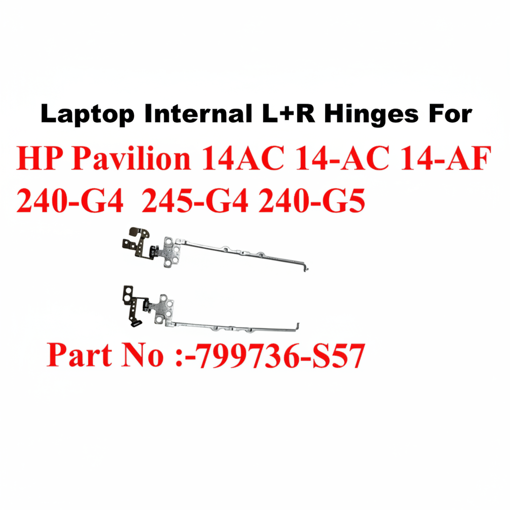 HP | Laptop Hinges (L+R) | 799736-S57 | Pavilion 14-AC 14-AF 240 G4 245 G4 240 G5