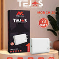 Mobixa Tejas 20W Fast Charger CH-20 V8 Mobile Adapter Single USB