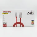 AMS Speedy Series Type-C Cable AMCC-44 80W Fast Charging Data Cable