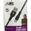 AMS 3.4A Fast Charging Type-C Cable AMCC-30 USB Data Cable