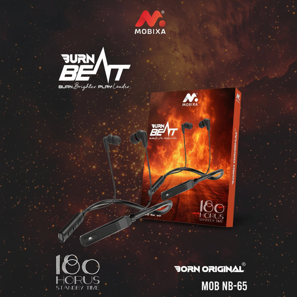 Mobixa | Neckband Bluetooth Earphone | MOB NB-65 | Universal
