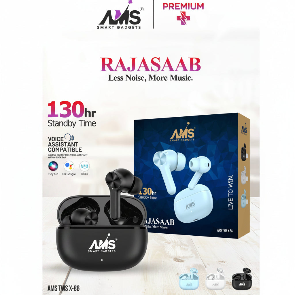 AMS | True Wireless Earbuds | TWS X-86 | Universal