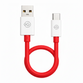 OOGE | USB Charging Cable | Rope 11 |  | Type-A to Type-C Cable | Red USB cable with white connectors