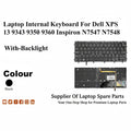 Dell | Internal Keyboard | 077YT2 PK131611A00 | XPS 13 9343 9350 9360 Inspiron 15 7547 7548