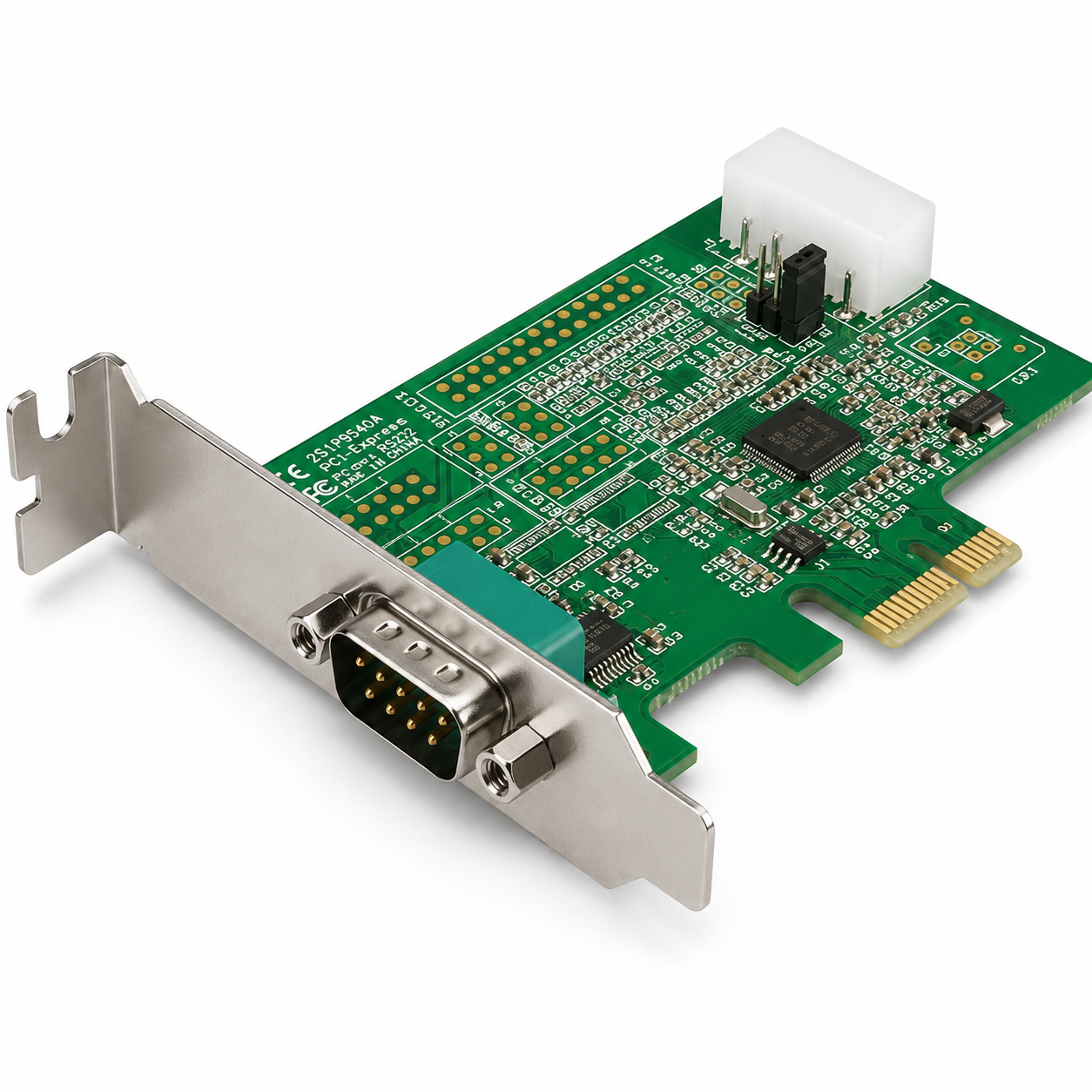 Coconut PCI Express Serial Card | RS232 PCIe Expansion Card | COM Port Adapter for Desktop PC
