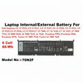 Laptop internal/external battery for various Dell models on a white background