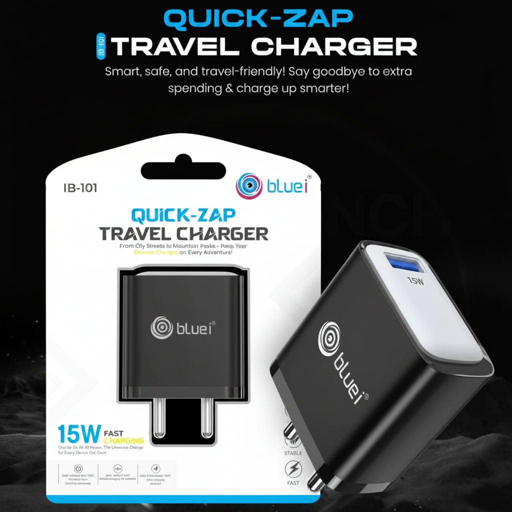 Bluei | Travel Charger | IB-101 | 15W USB Fast Charger Adapter