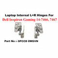 Dell | Laptop Internal L+R Hinges | 0PCCD 0WGVN | Inspiron Gaming 14-7466, 7467