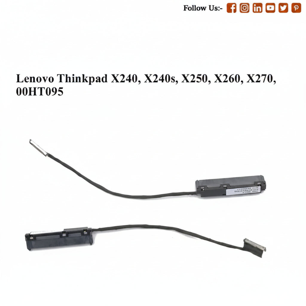 Laptop battery and cable for Lenovo Thinkpad models on a white background