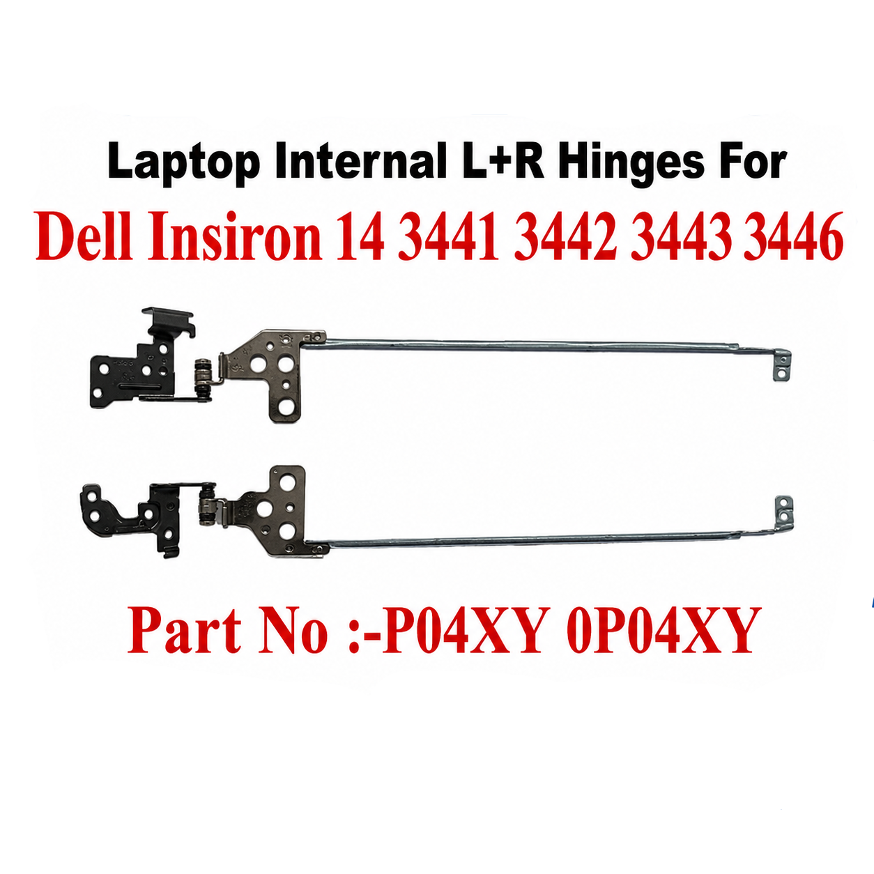Dell | Laptop Hinges L+R | P04XY 0P04XY | Inspiron 14 3441 3442 3443 3446