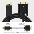 Techie DisplayPort to VGA Cable | 1.8 Meter | Full HD 1080p | DP 1.2 to VGA Converter Cable
