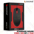 Coconut M16 Zeta Wired Optical Mouse | USB Mouse for PC & Laptop | Ergonomic Computer Mouse