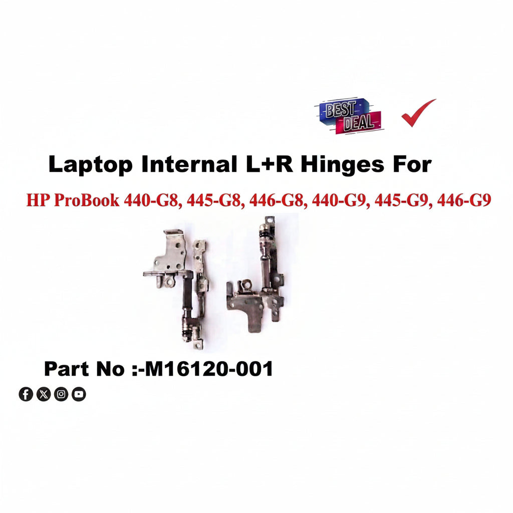 HP | Laptop Hinges (L+R) | N/A | ProBook 440-G8 445-G8 446-G8