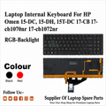 HP | Internal Keyboard RGB Backlit Black Red | Omen 15-DC | Omen 15-DC 15-DH 15T-DC 17-CB