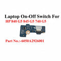 HP | Power Button Board | N/A | EliteBook 840 G5 845 G5 740 G5 840 G6 845 G6
