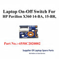 HP | Power Button Board | 455.0C305.0011 | Pavilion X360 14-BA 15-BR